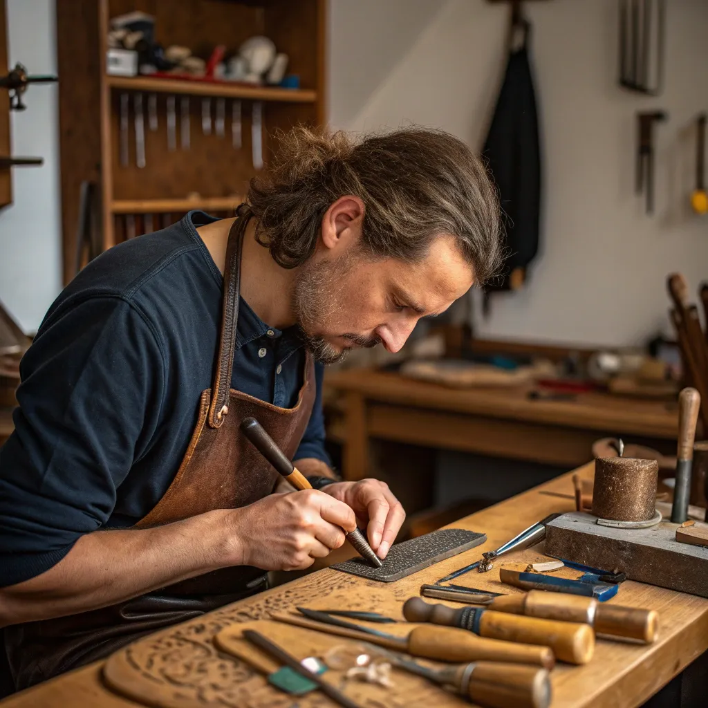 Artisan crafting with tools