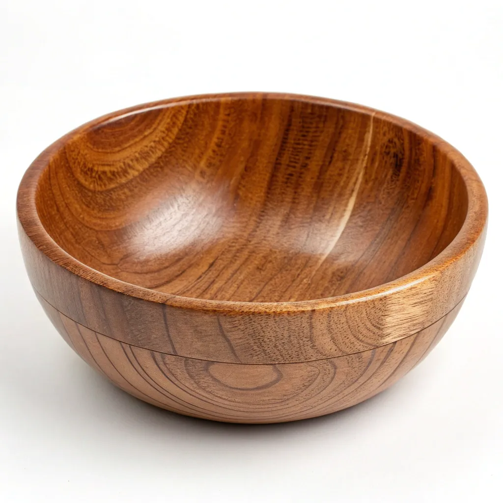 Elegant wooden bowl